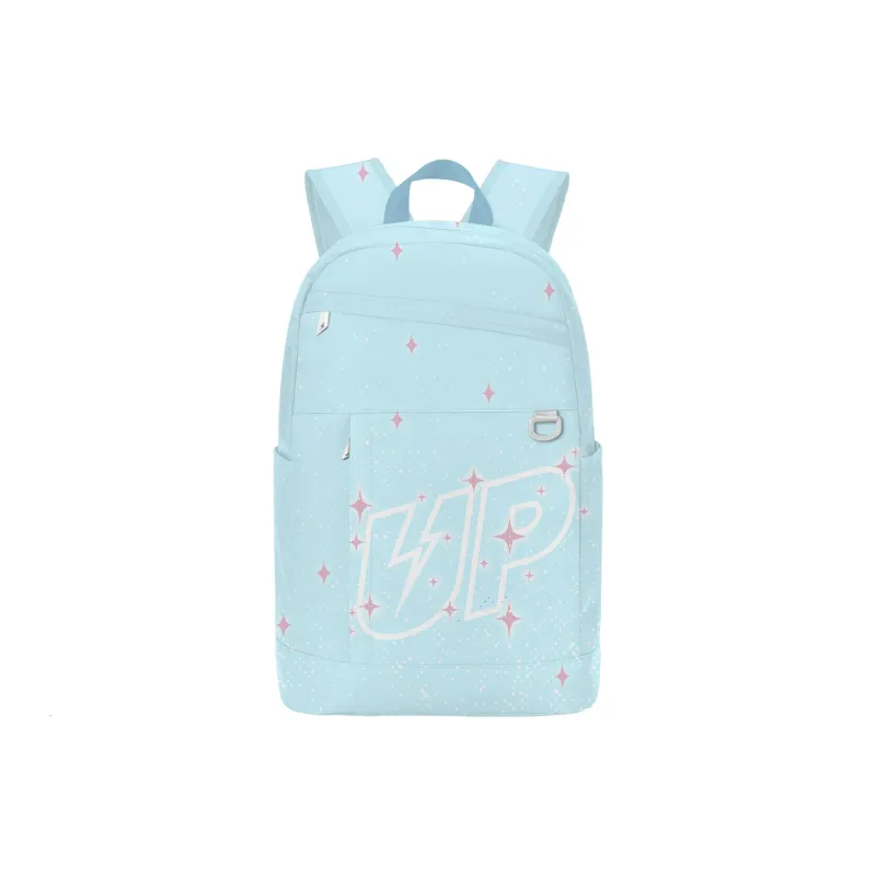 TURN UP Polyester Backpack Regular Unisex Sky Blue-0