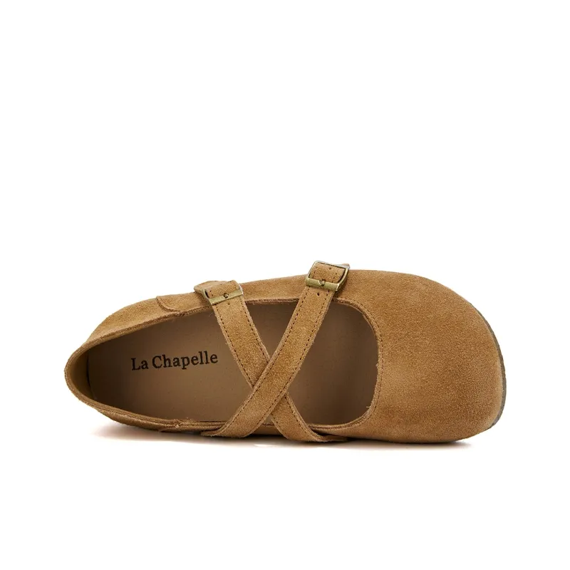 La Chapelle Abrasion Resistant Low Top Birkenstock Shoes Women's Brown-3