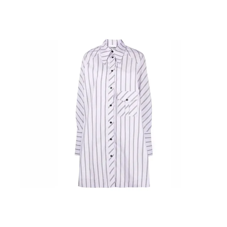 GANNI Long-Sleeved Dresses Women's White-0