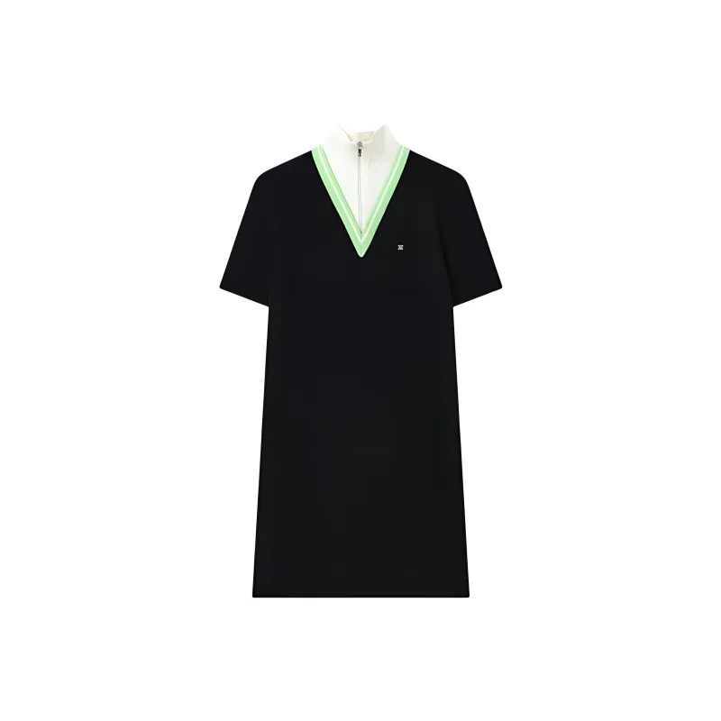 FILA Short Sleeved Dresses Women's Jet Black-0