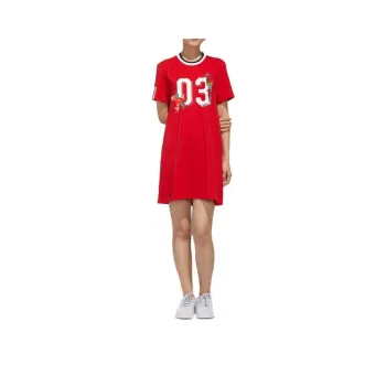 Adidas Neo Short Sleeved Dresses Women's Light Scarlet