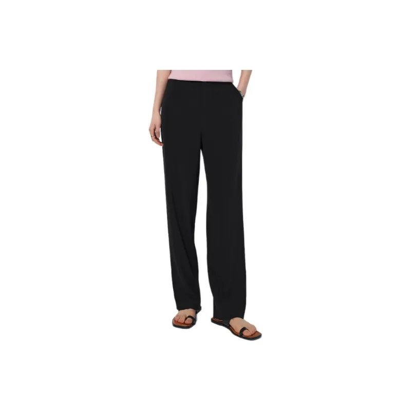CHUMIAN Casual Pants Women's Black-0