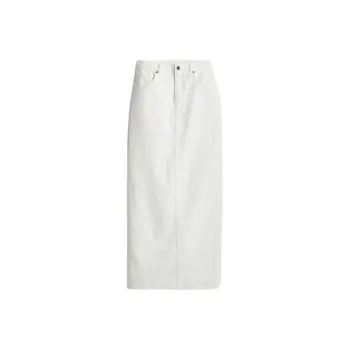 H&M Denim Long Skirts Women's White