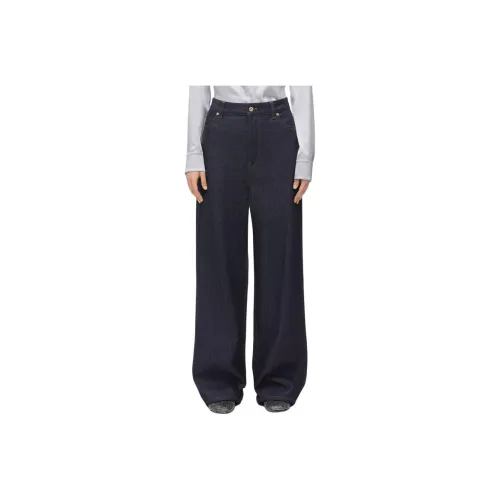 LOEWE High Waisted Jeans 'Raw Denim'