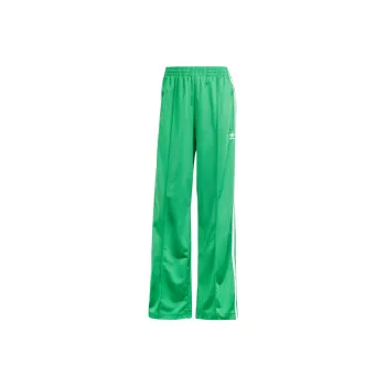 adidas originals Women's Adicolor Firebird Tech Wide Leg Track Pants Green