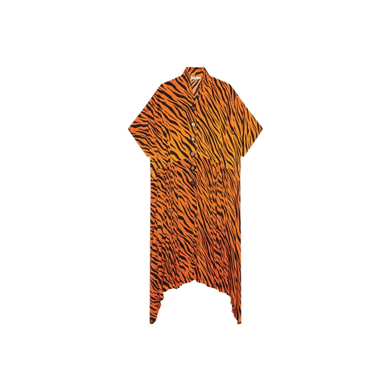 Balenciaga SS22 Short-Sleeved Dresses Women's Orange-0