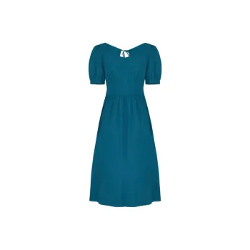 THE SEA LIFE A Line Skirt Dress Harbor Blue