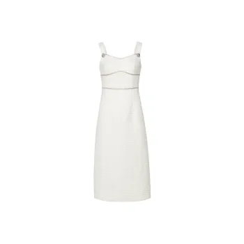TAMMY TANGS Slip Dresses Women's Pearl White