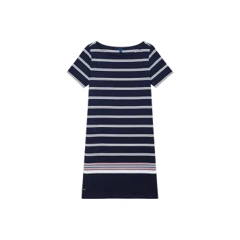 NAUTICA Short Sleeved Dress Women's Navy Blue