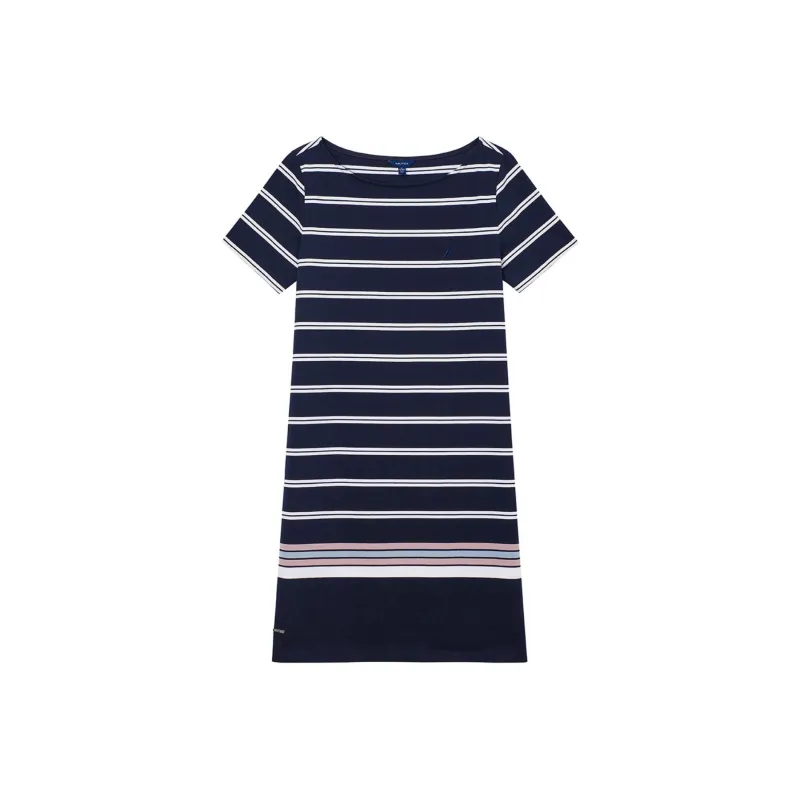 NAUTICA Short Sleeved Dress Women's Navy Blue-0