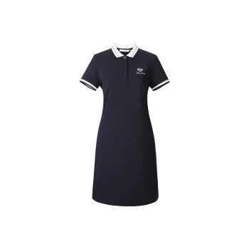 HLA Short Sleeved Dress Women's Navy Blue