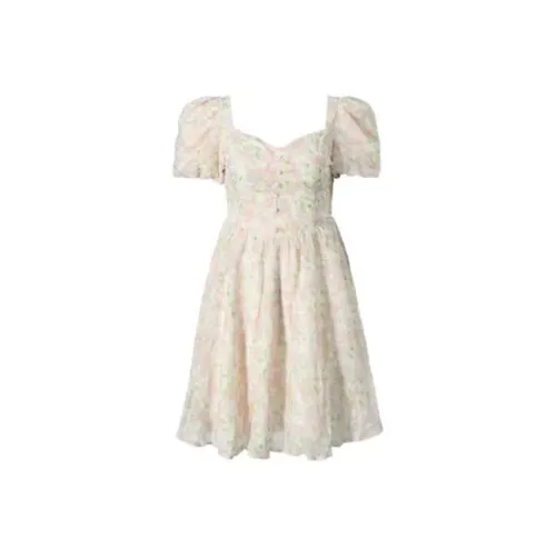 COVT Short-Sleeved Dresses Women's Apricot