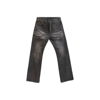 Menglaini Jeans Unisex Black