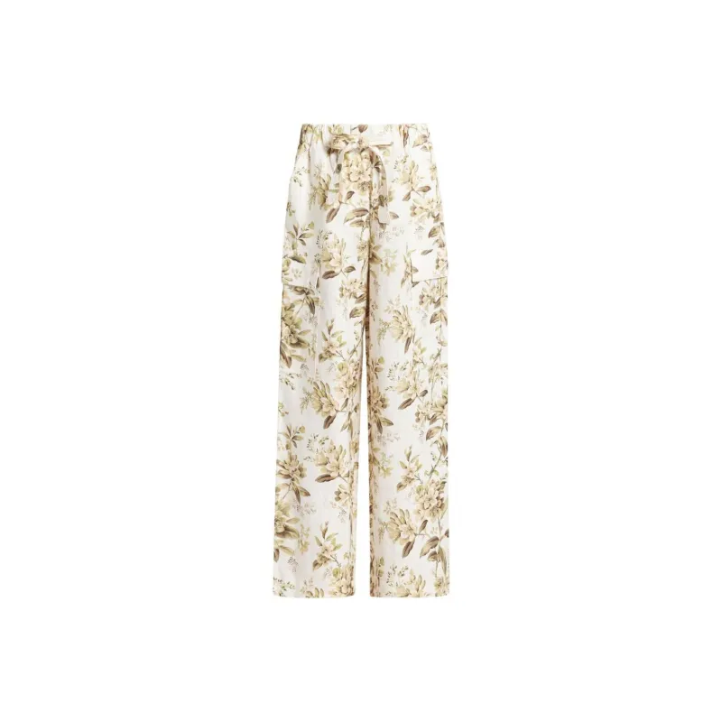 Zimmermann Golden Relaxed Floral Printed Pants-0