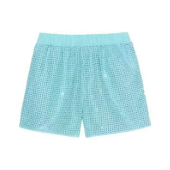 Self portrait Shorts Women's Mint Green