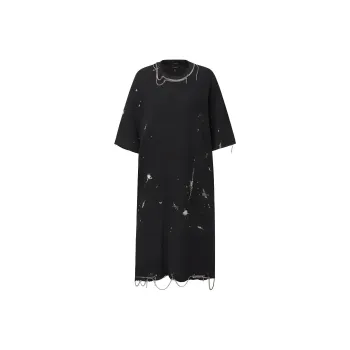 R13 Chain embellished Midi Dress