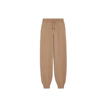 CELINE Knitted Sweatpants Women's Camel