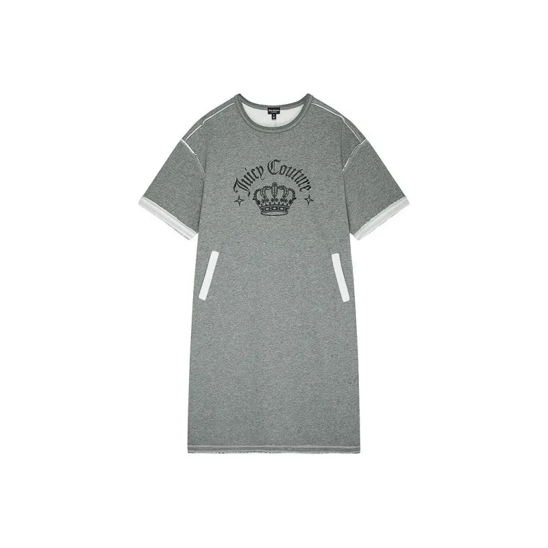 JUZI Short-Sleeved Dresses Women's Dark Heather Gray-0