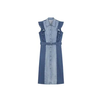 DKNY Sleeveless Dresses Women's Denim Blue