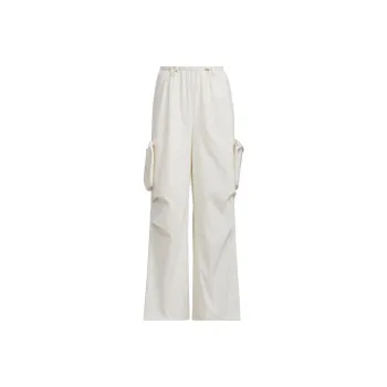 Adidas Future Style Woven Pants Knitted Sweatpants Women's Pink White