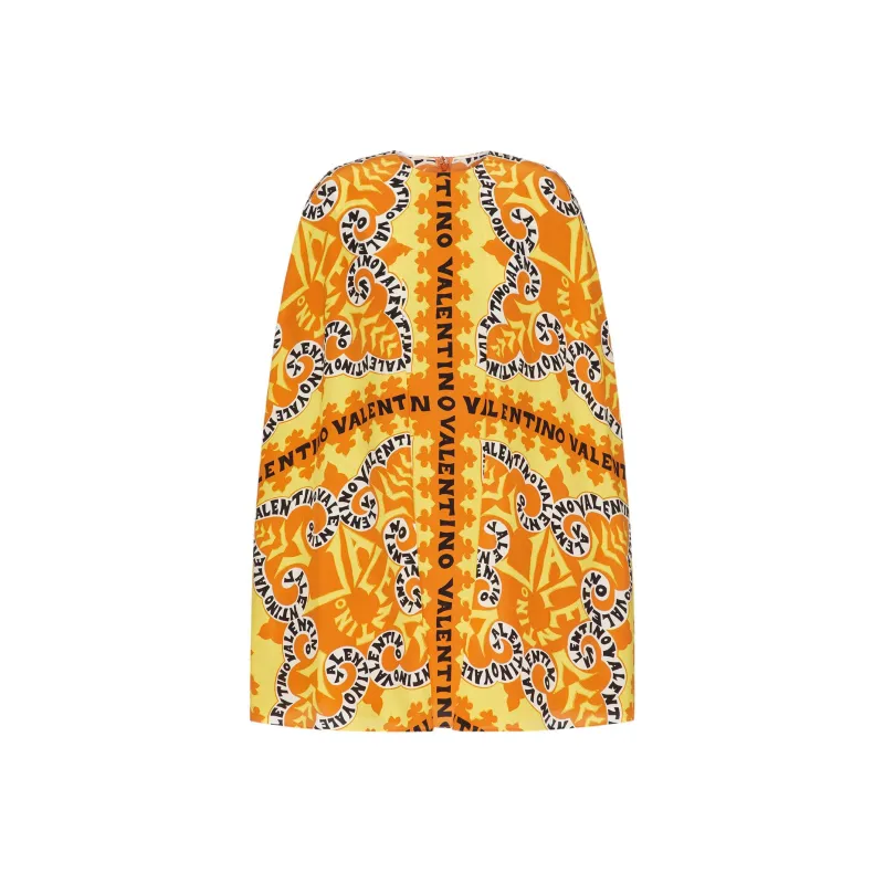 Valentino Long Sleeved Dress Women's Yellow-0