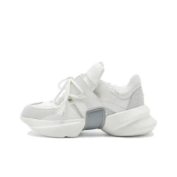 NINE WEST Low Top Chunky Sneakers Women's White Gray