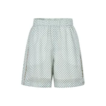 JZ Juzui Casual Shorts Women's Floral Light Green