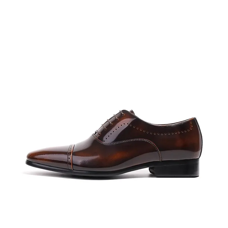 Bansley Dress Shoes Men Low Top-4
