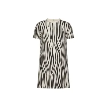 Valentino Short-Sleeved Dresses Women's Black/White