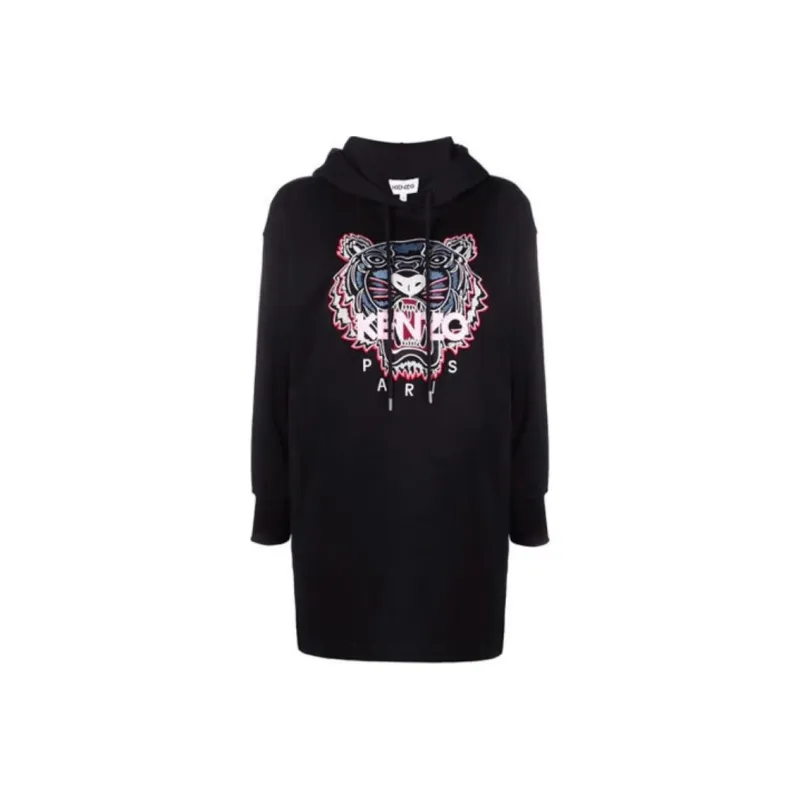 KENZO Long Sleeved Dresses Women's Black-0