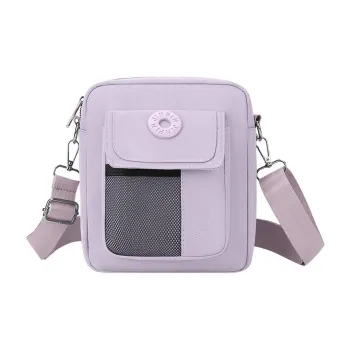 TOUTSEUL YOLO Nylon Fabric Crossbody Bag, Shoulder Bag Unisex Gray/Black/Purple/Khaki/Green/Dark Blue/Dark Brown