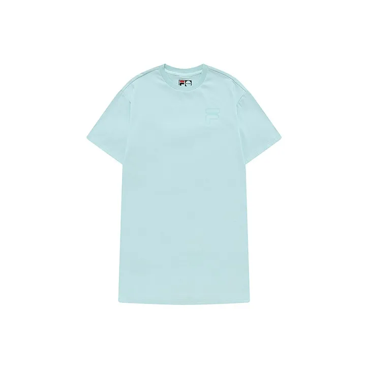 FILA FUSION Short Sleeved Dresses Women's Light Clear Blue-0