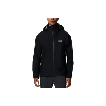 MOUNTAIN HARDWEAR Waterproof And Breathable Windbreaker Jacket Men's Black