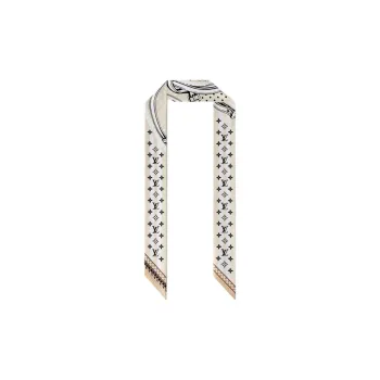 LOUIS VUITTON Silk Hair Bands Women's Beige