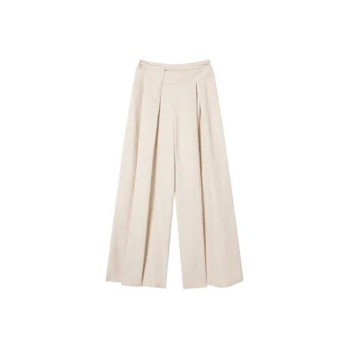 Ouyang Casual Pants Women's Beige Germ Color