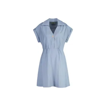 GANT Short Sleeved Dress Women's Light Blue