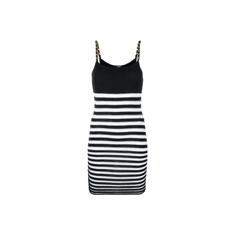 BALMAIN Sleeveless Knitted Dress-0