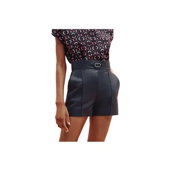 HERMES SS23 Casual Shorts Women's Marine Blue