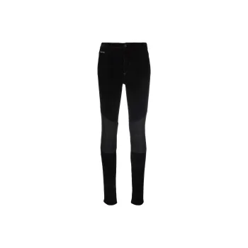 PHILIPP PLEIN Leather inset High waist Skinny Jeans
