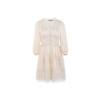 Self portrait Short Sleeved Dress Women's White