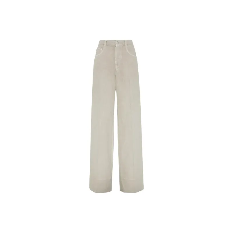 Brunello Cucinelli Pressed Crease Straight leg Jeans-0
