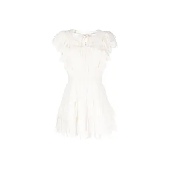 LOVESHACKFANCY Darryl Ruffled Mini Dress