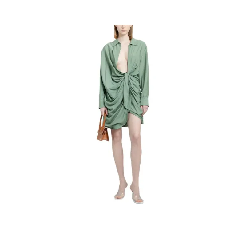 Jacquemus Long-Sleeved Dresses Women's Green-0