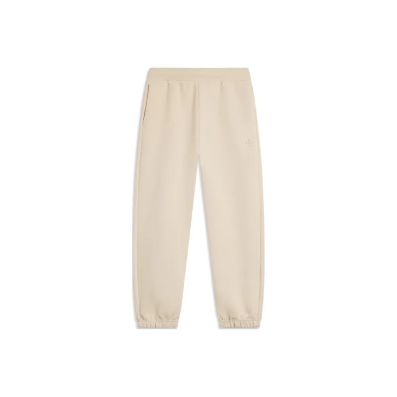 LiNing Sports Lifestyle Collection China Culture Collection Knitted Sports Pants Women's Dusty Khaki-0