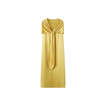 TOTEME Short Sleeved Dresses Women's Yellow