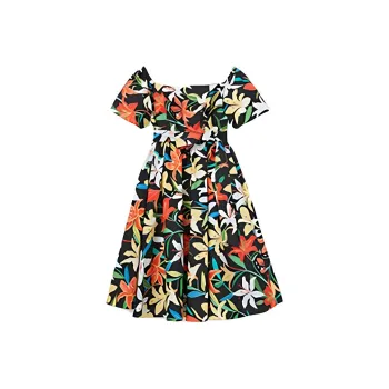 Kate Spade Floral print Square neck Midi Dress
