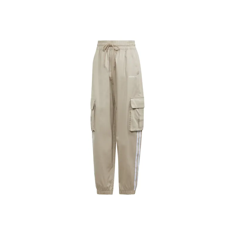 Adidas Originals CARGO PANTS Knitted Sweatpants Women's Beige-0