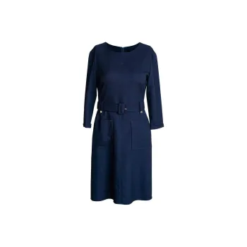 ROEYSHOUSE Long Sleeved Dresses Women's Dark Blue