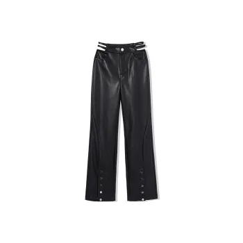 LA CRAWFISH Leather Pants Women's