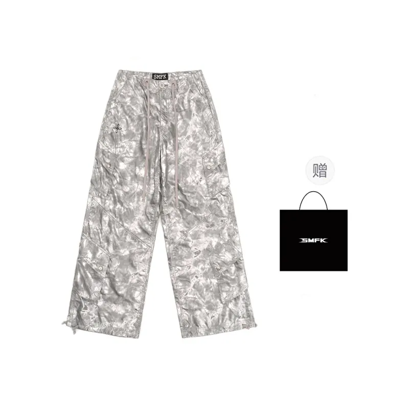 SMFK Casual Pants Unisex Phantom Camouflage Silver-0